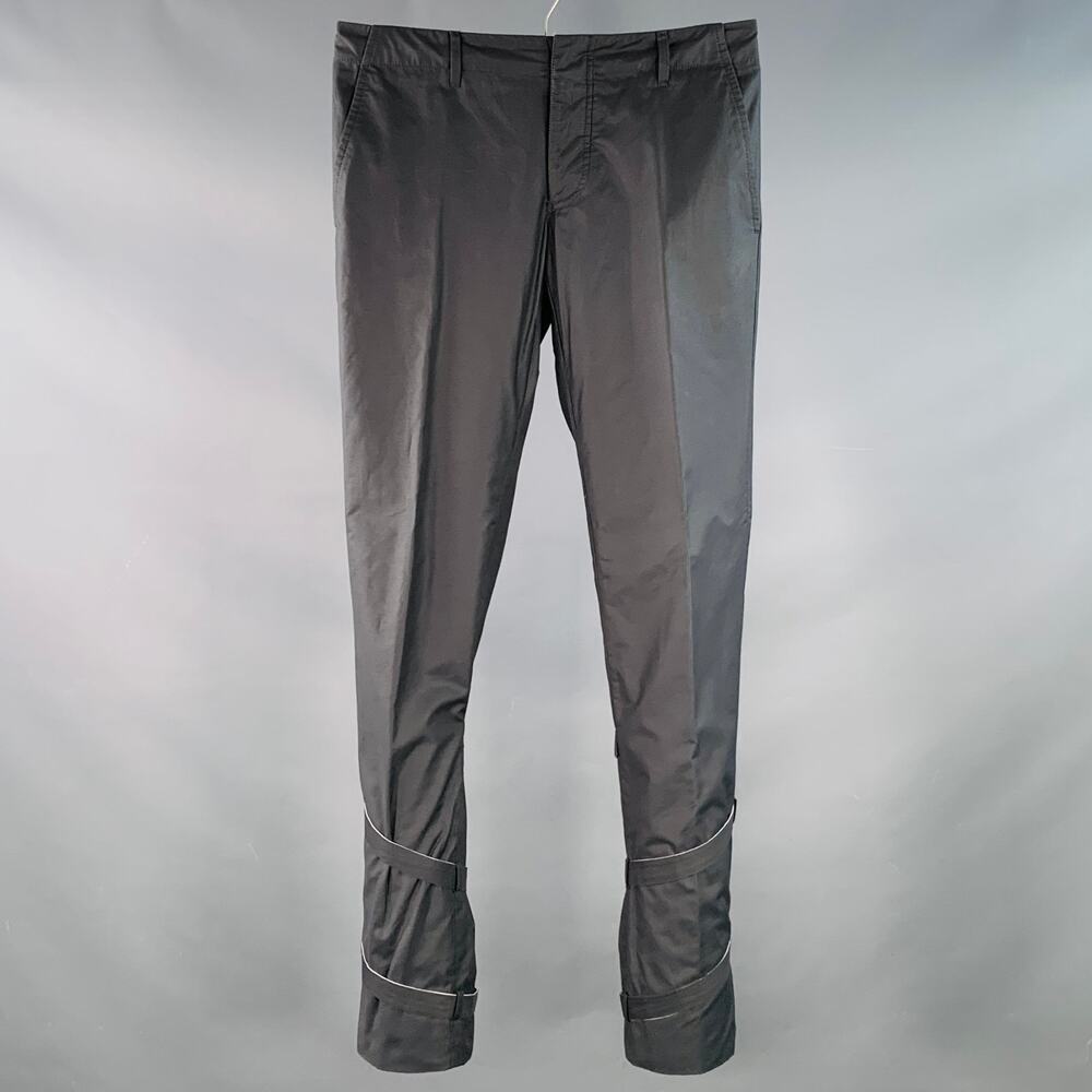 GUCCI Vintage Size 30 Grey Cotton Blend Super Skinny Bondage Casual Pants